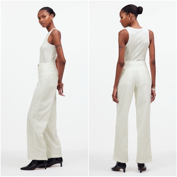 Madewell Pants The Emmett Wide-Leg in Corduroy: Welt Pocket Edition 31 NWT New - Picture 2 of 13